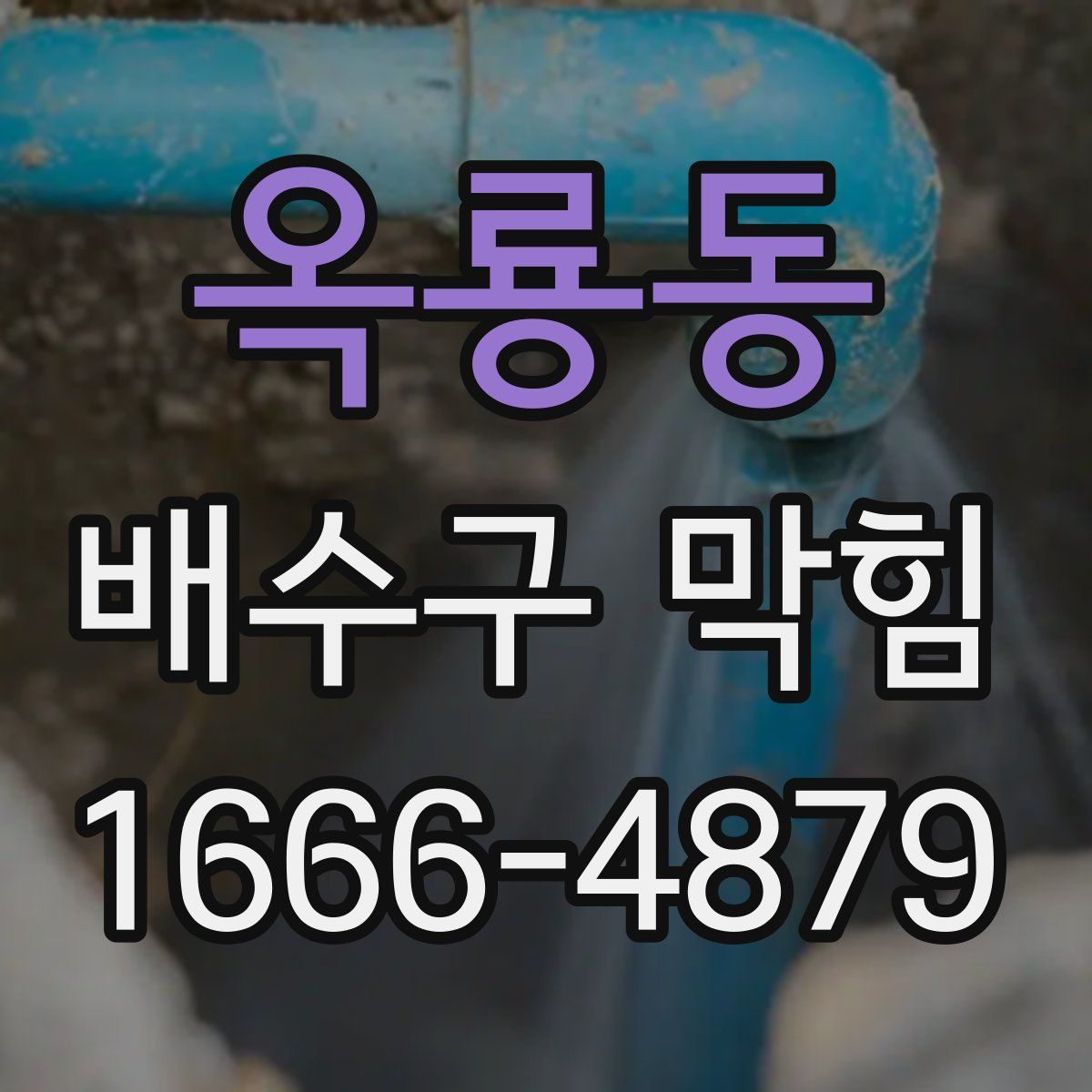 옥룡동 배수구 막힘
