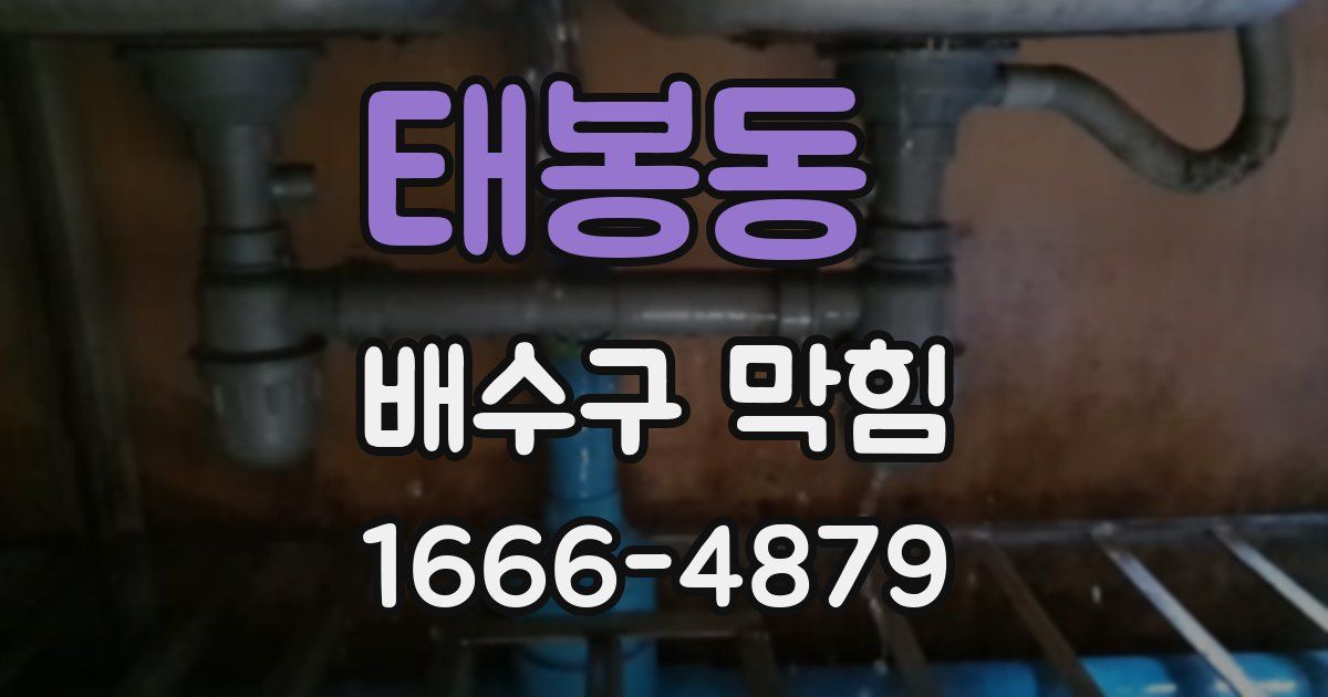 태봉동 배수구 막힘