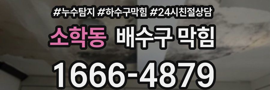 소학동 배수구 막힘