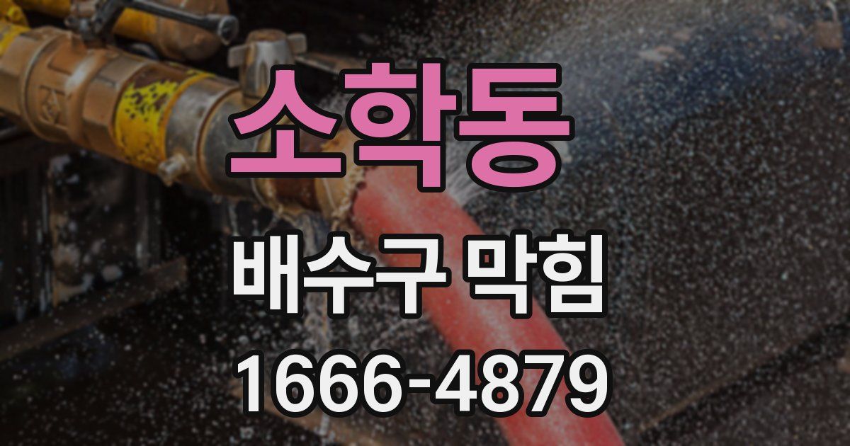 소학동 배수구 막힘