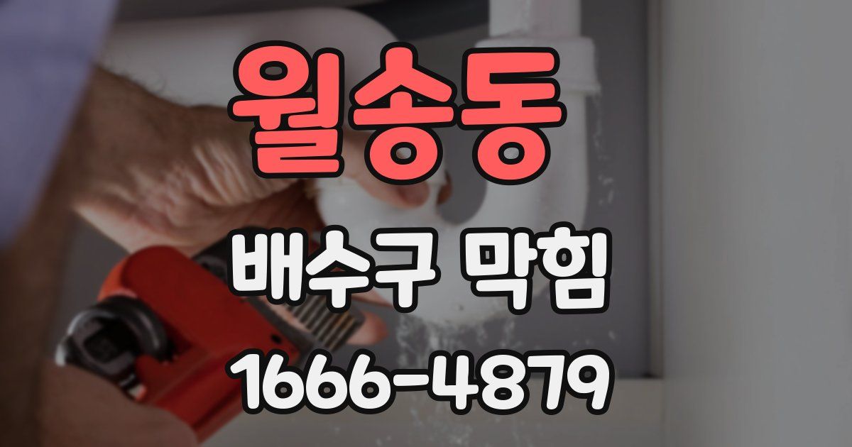 월송동 배수구 막힘
