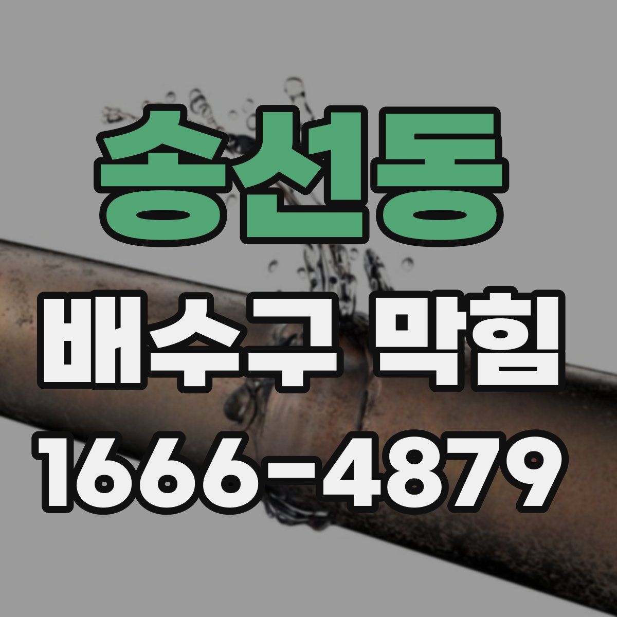 송선동 배수구 막힘