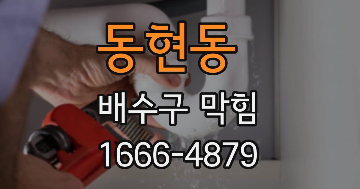 동현동 배수구 막힘