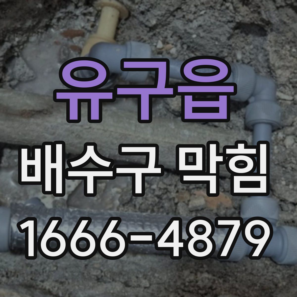 유구읍 배수구 막힘