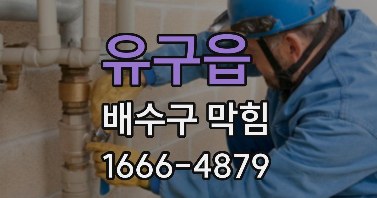 유구읍 배수구 막힘