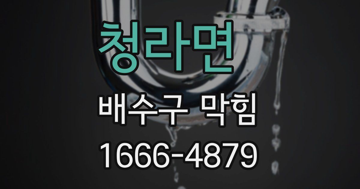 청라면 배수구 막힘