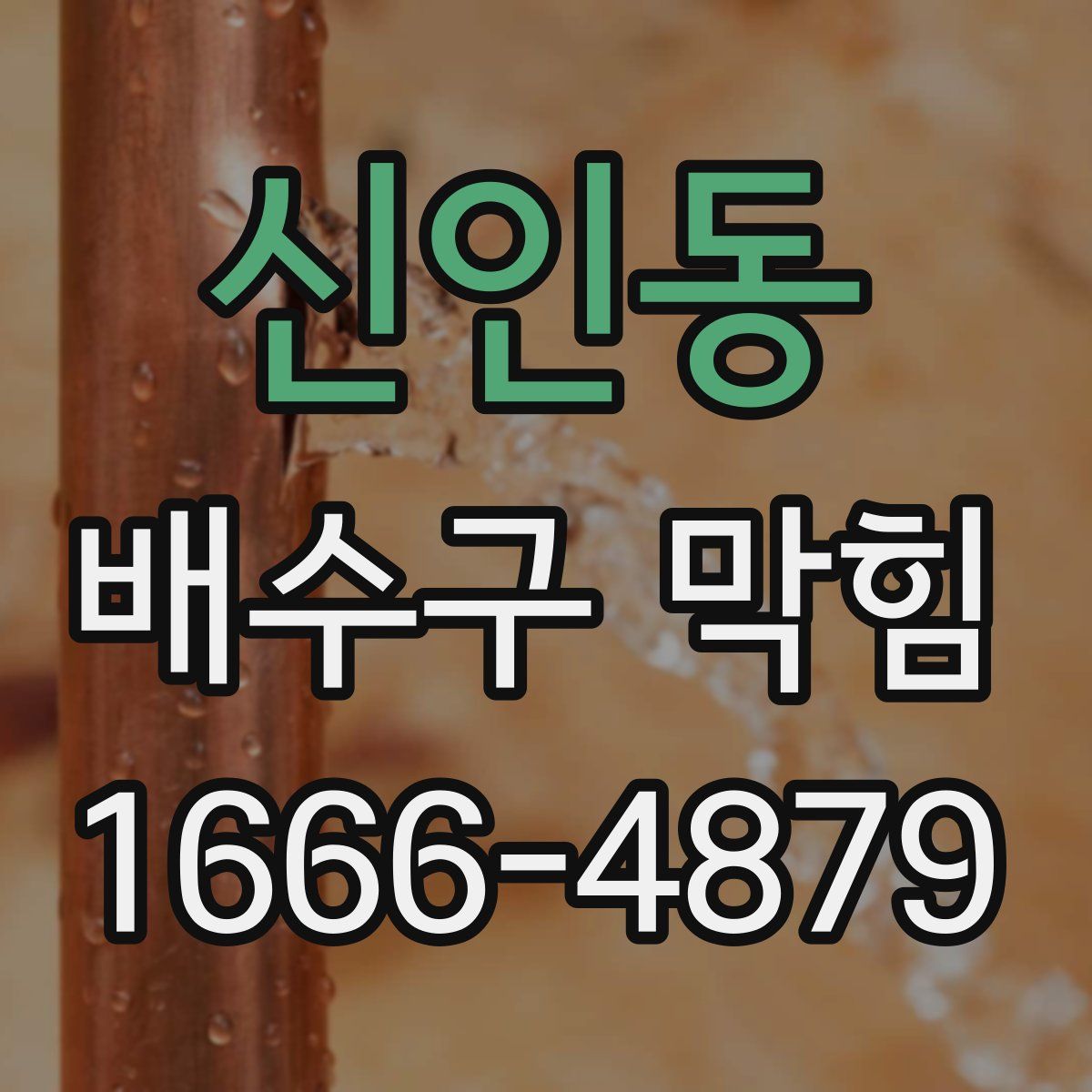 신인동 배수구 막힘