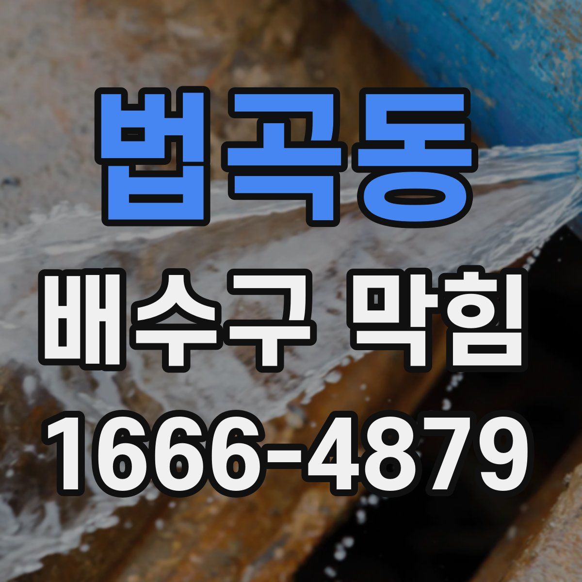 법곡동 배수구 막힘