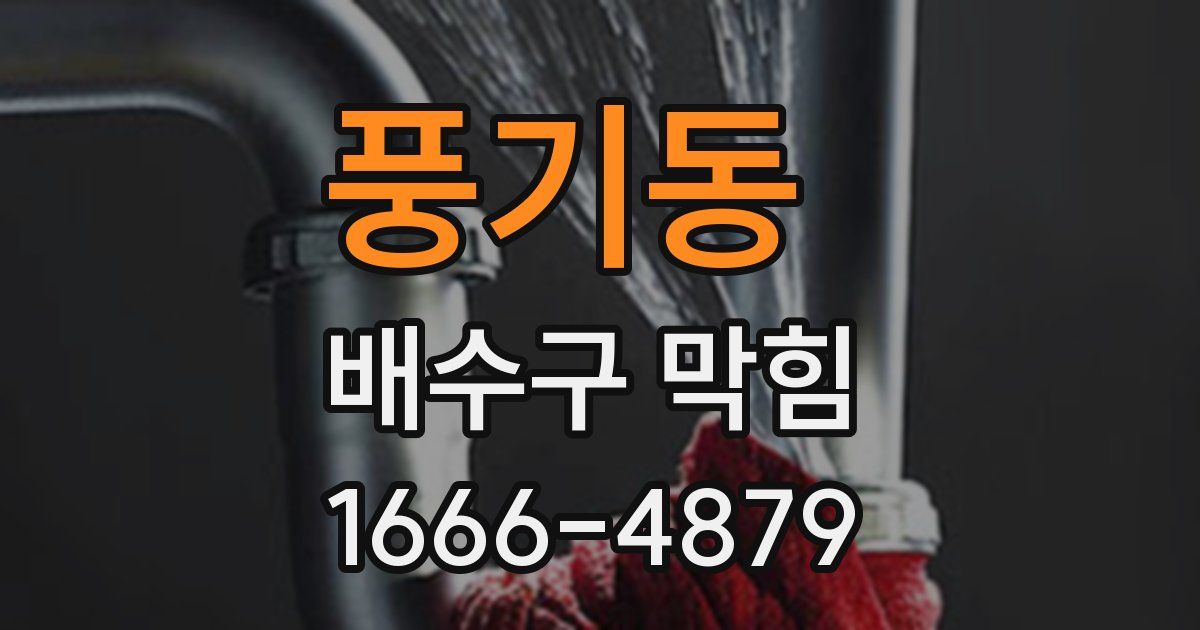 풍기동 배수구 막힘