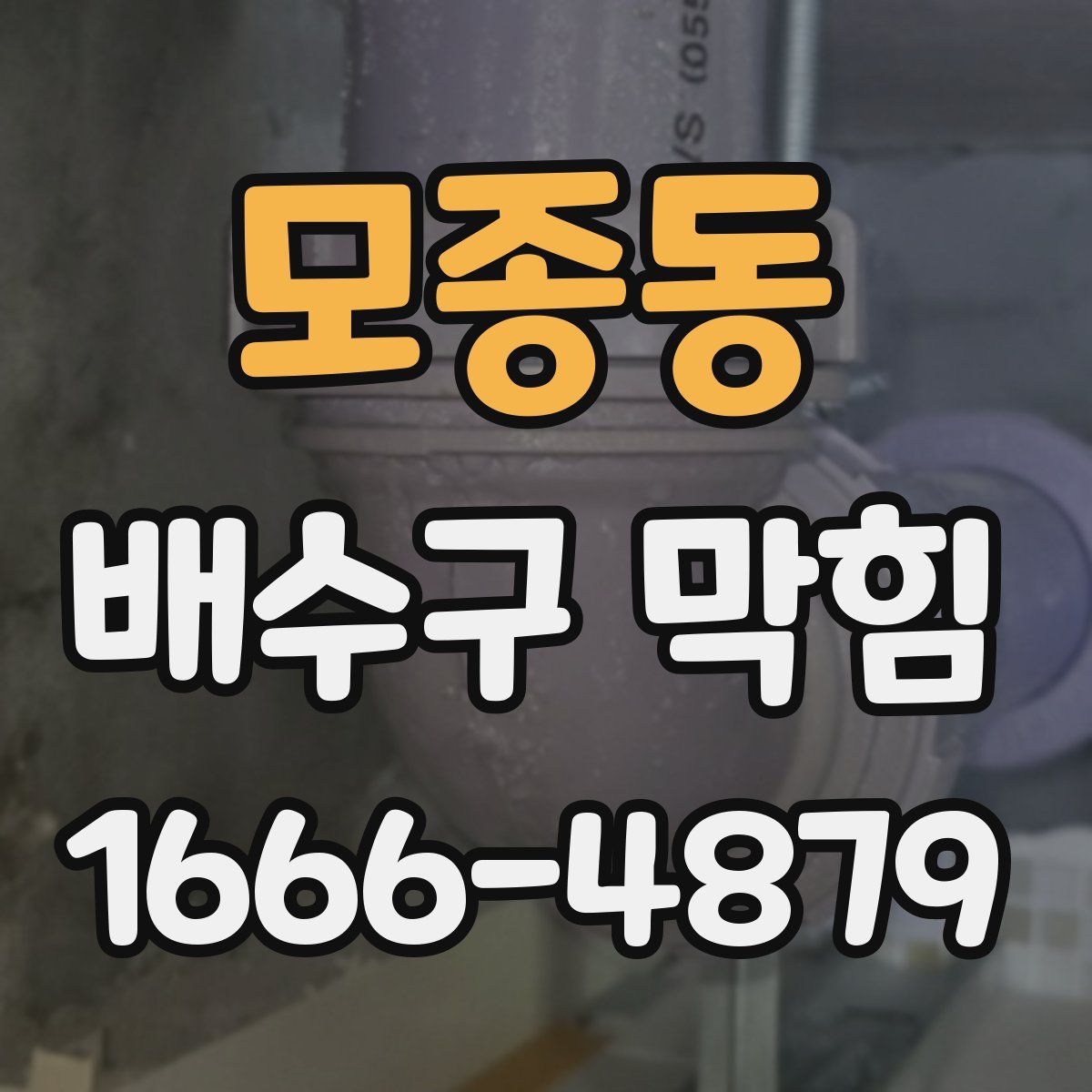 모종동 배수구 막힘