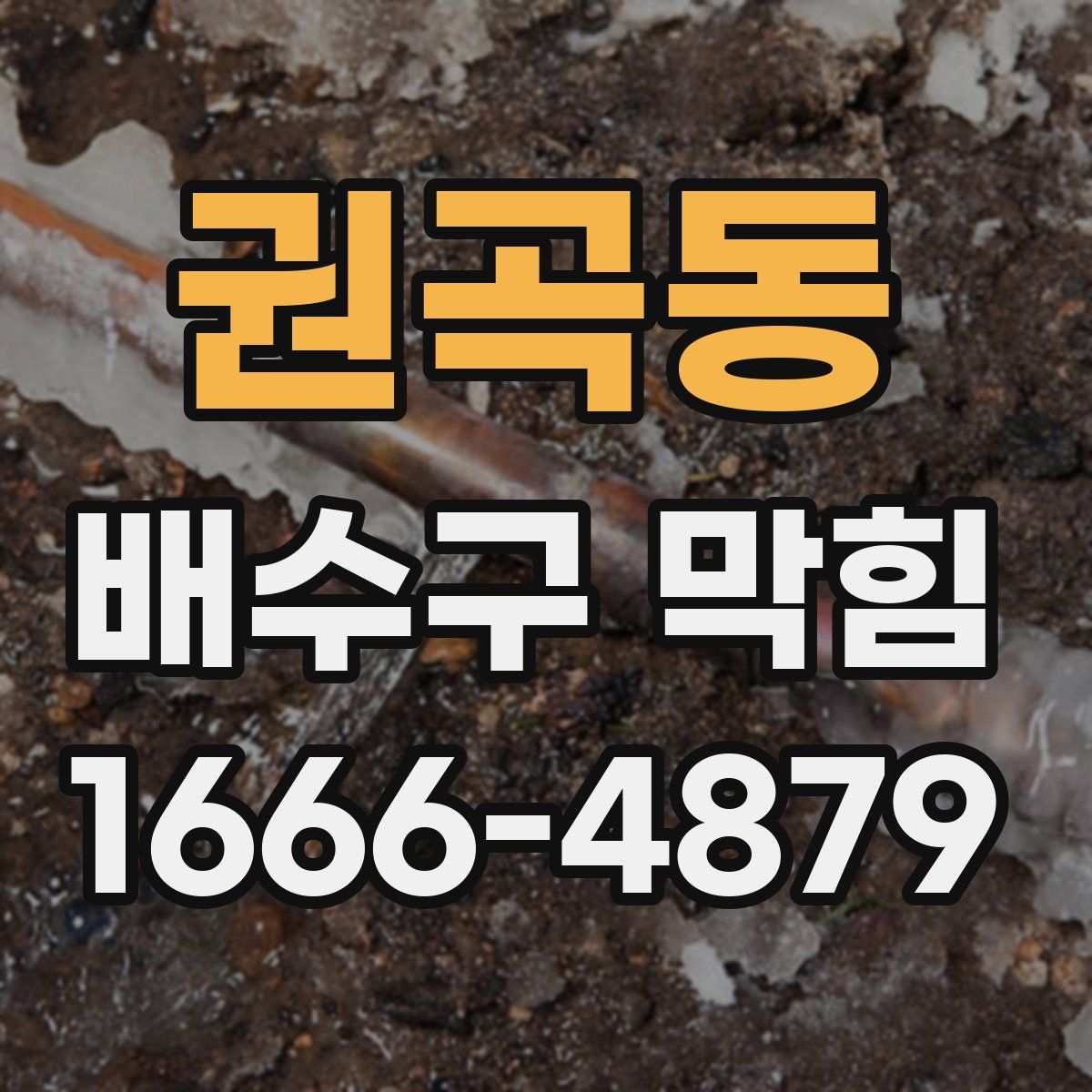 권곡동 배수구 막힘