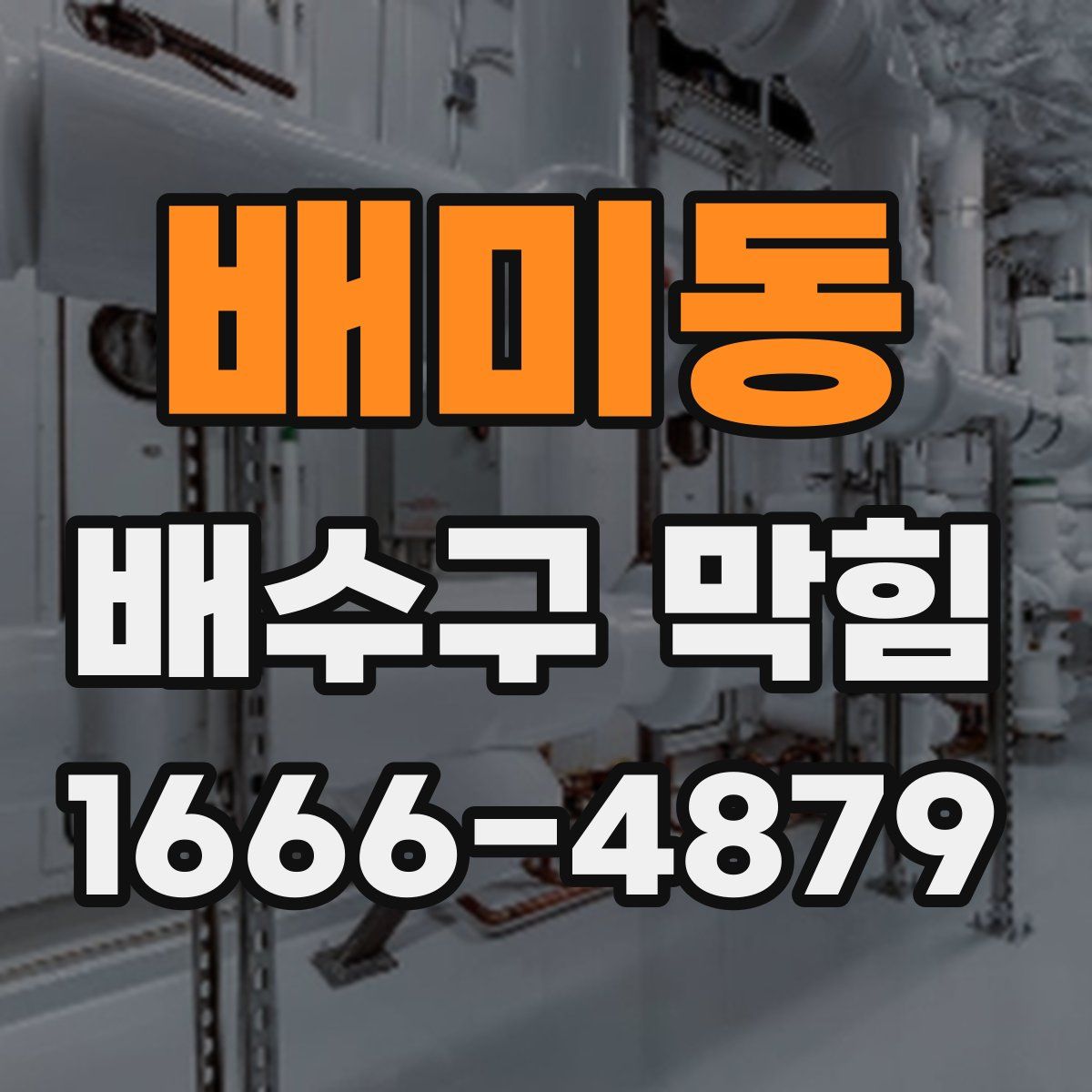 배미동 배수구 막힘
