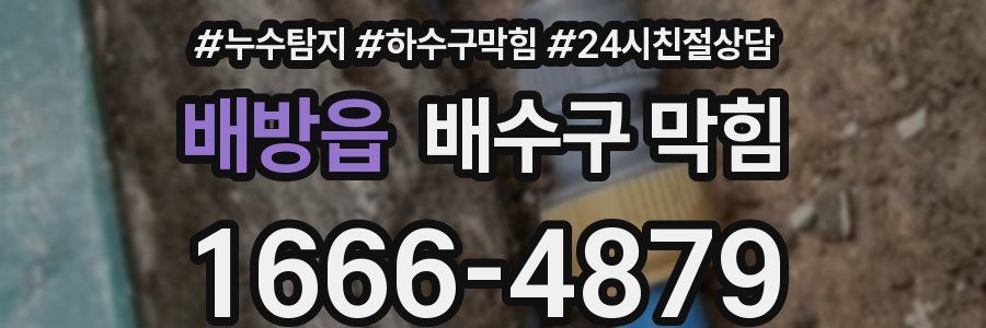 배방읍 배수구 막힘