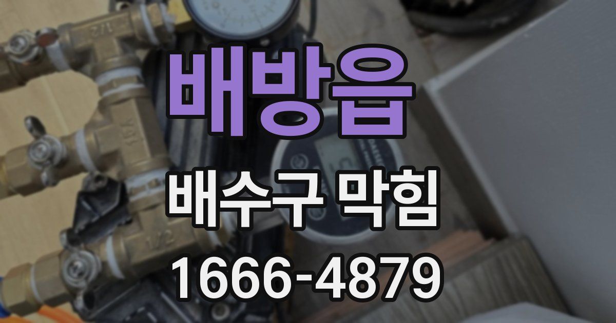 배방읍 배수구 막힘