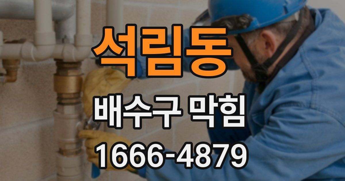 석림동 배수구 막힘