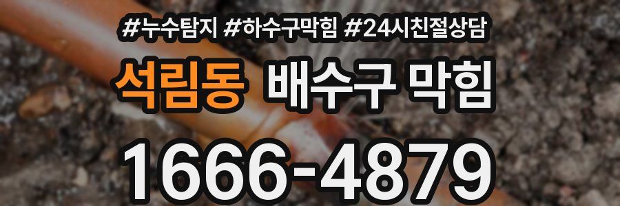 석림동 배수구 막힘