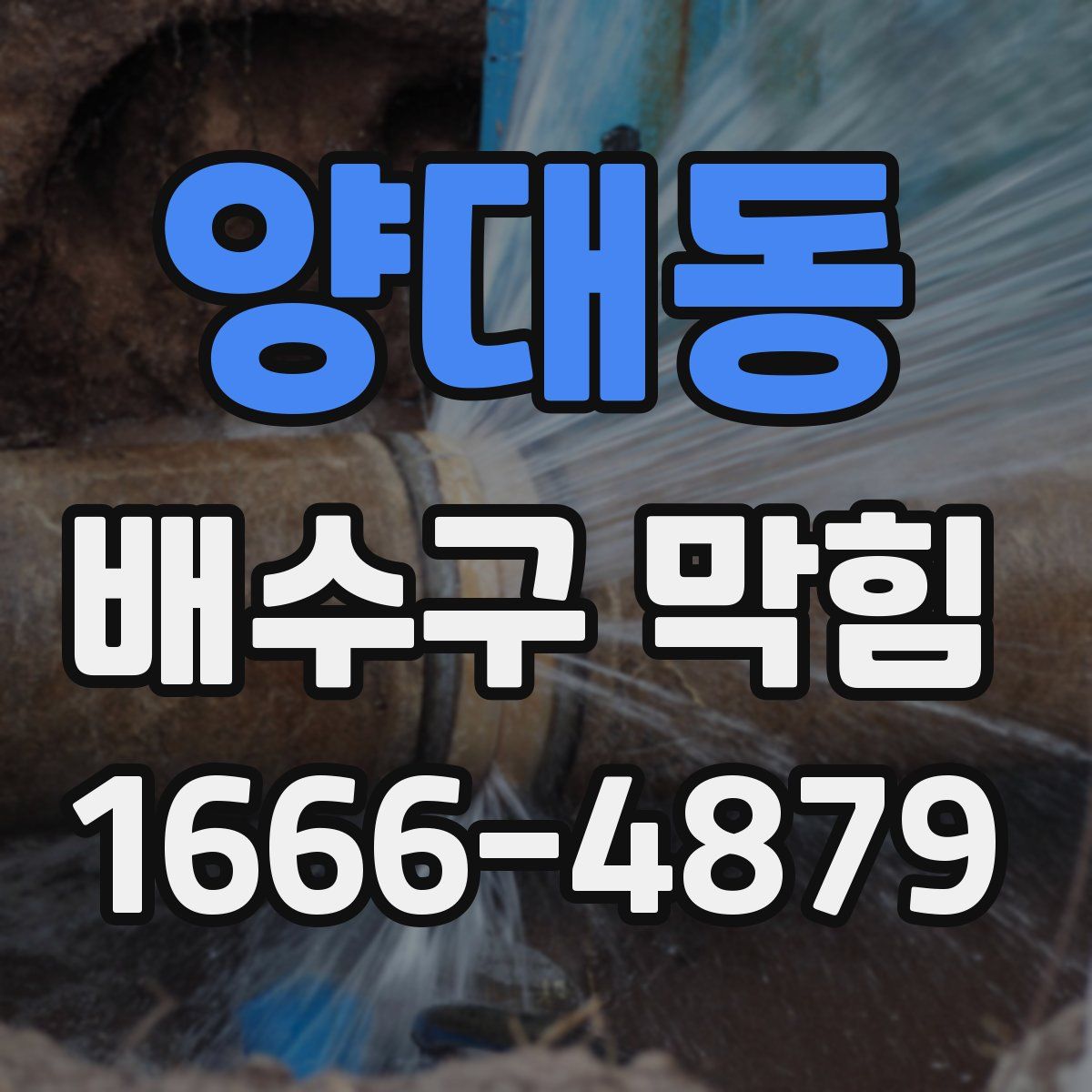 양대동 배수구 막힘