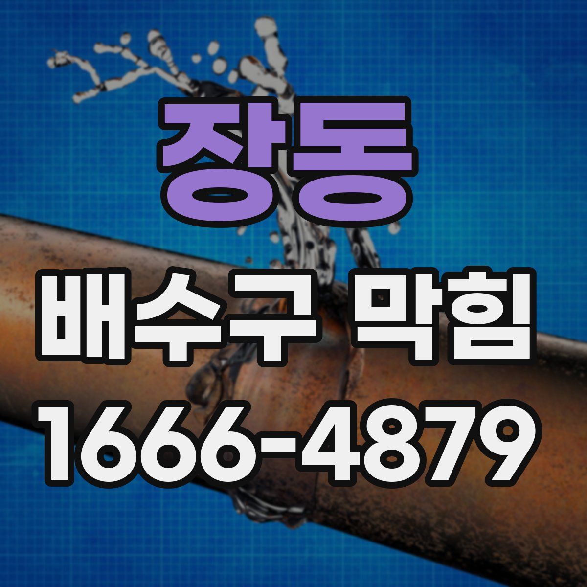 장동 배수구 막힘