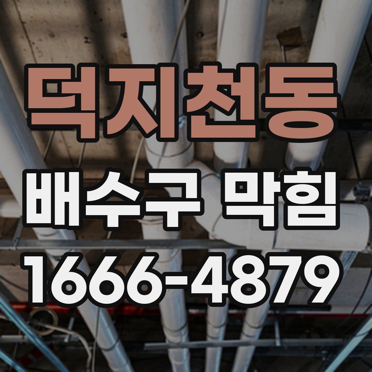 덕지천동 배수구 막힘