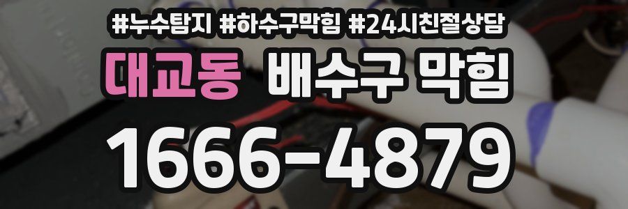 대교동 배수구 막힘