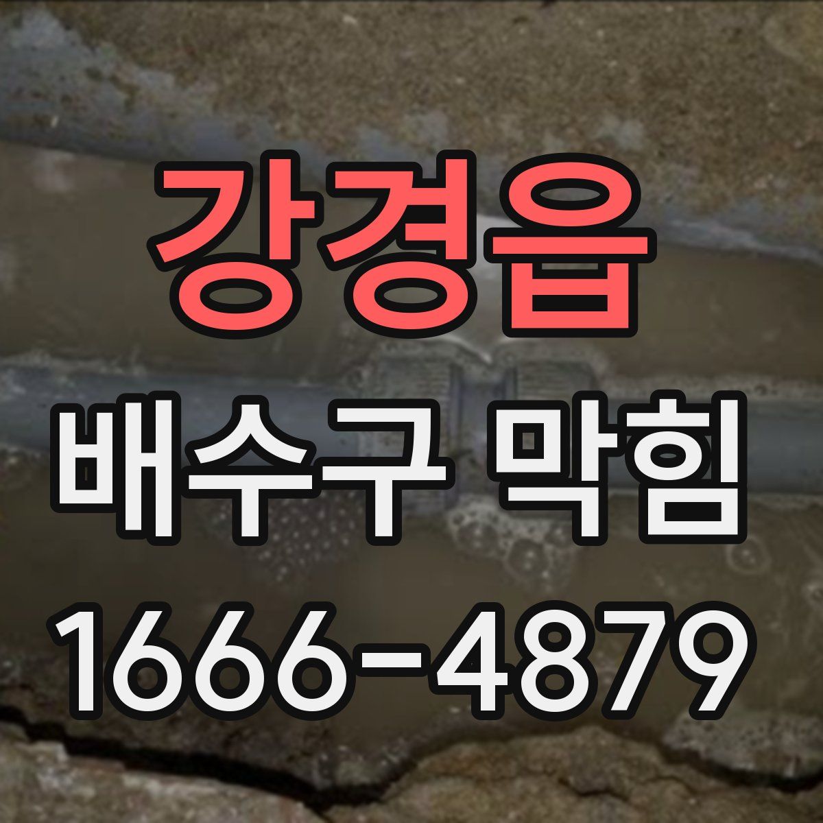 강경읍 배수구 막힘