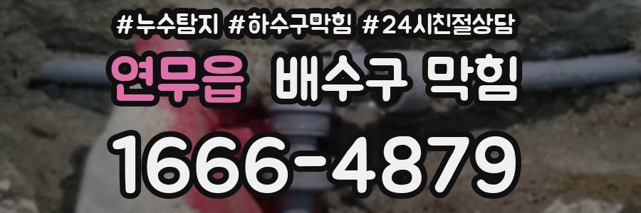 연무읍 배수구 막힘