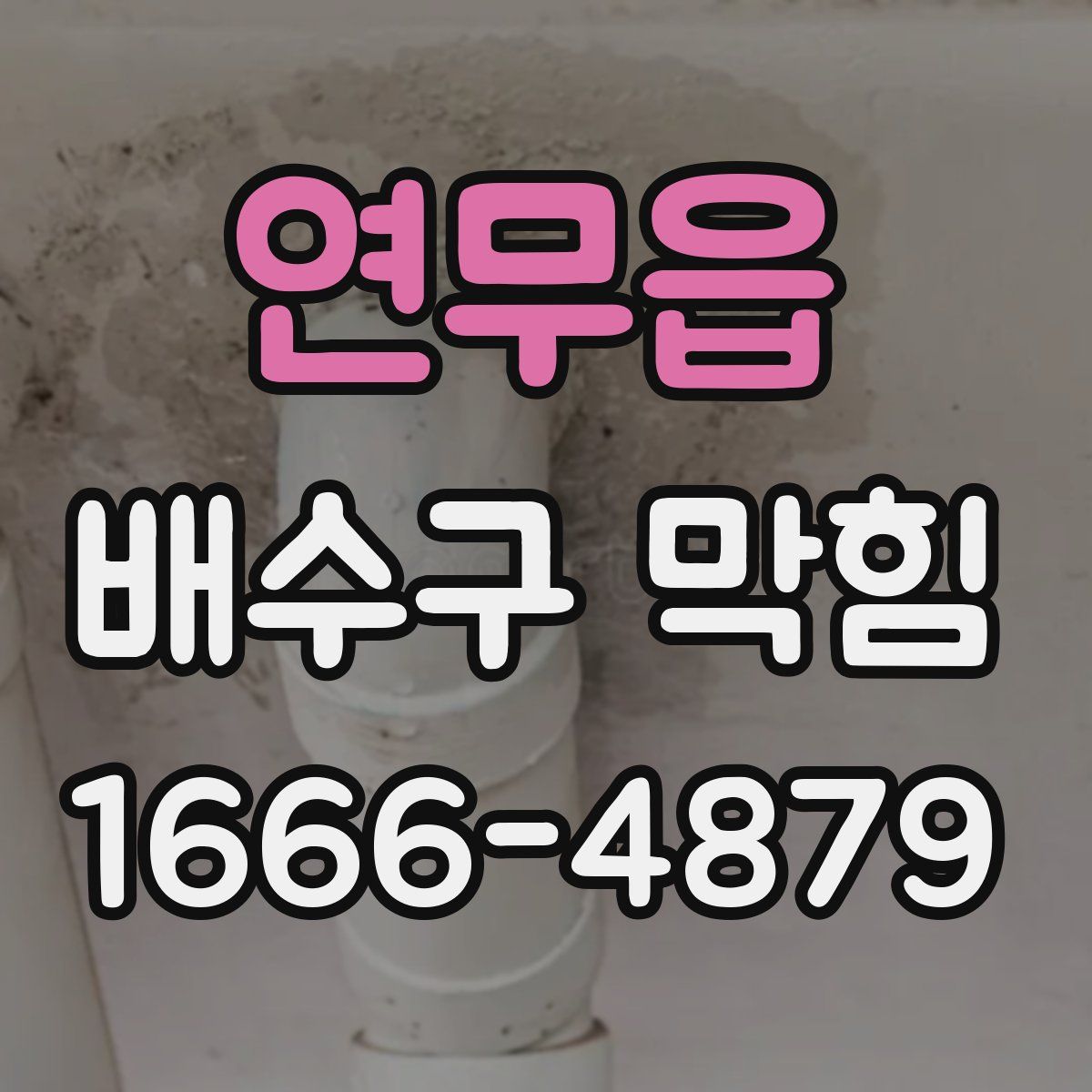 연무읍 배수구 막힘