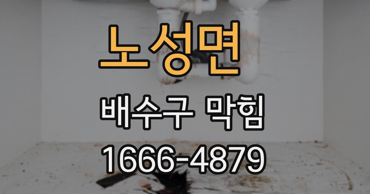 노성면 배수구 막힘