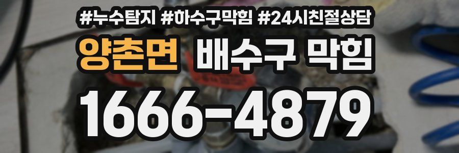 양촌면 배수구 막힘