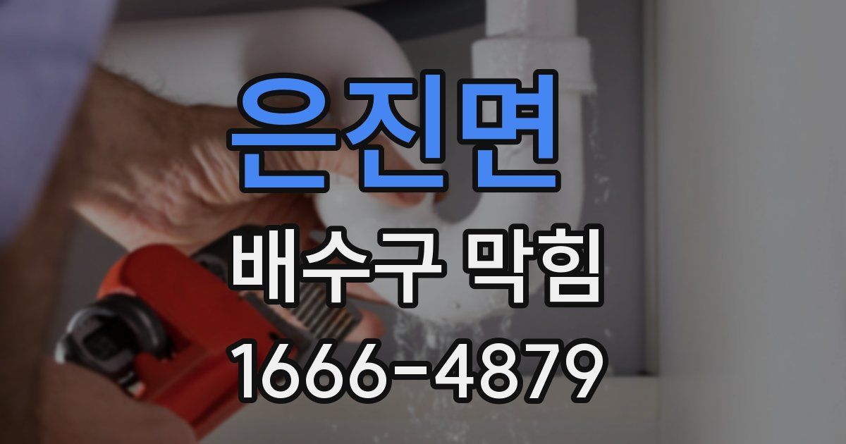 은진면 배수구 막힘