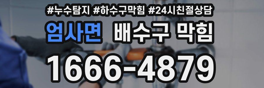 엄사면 배수구 막힘