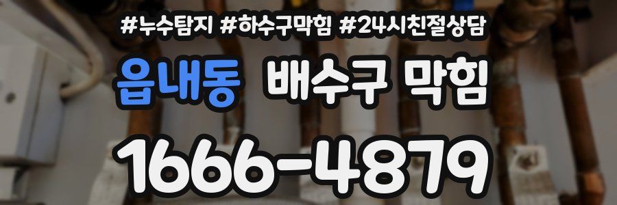 읍내동 배수구 막힘