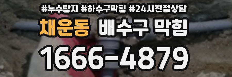 채운동 배수구 막힘