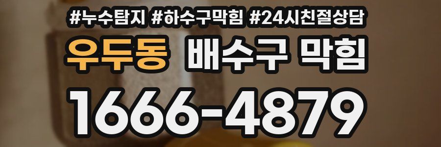 우두동 배수구 막힘