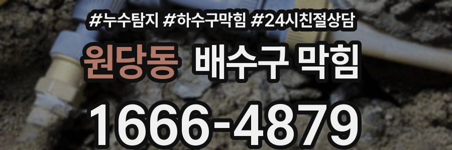 원당동 배수구 막힘