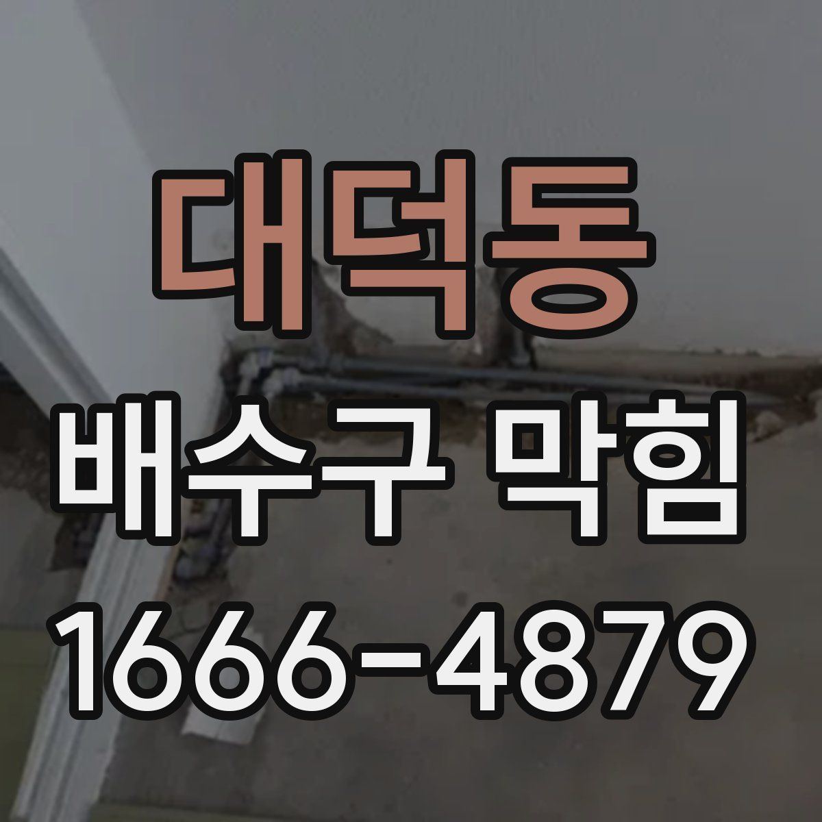 대덕동 배수구 막힘