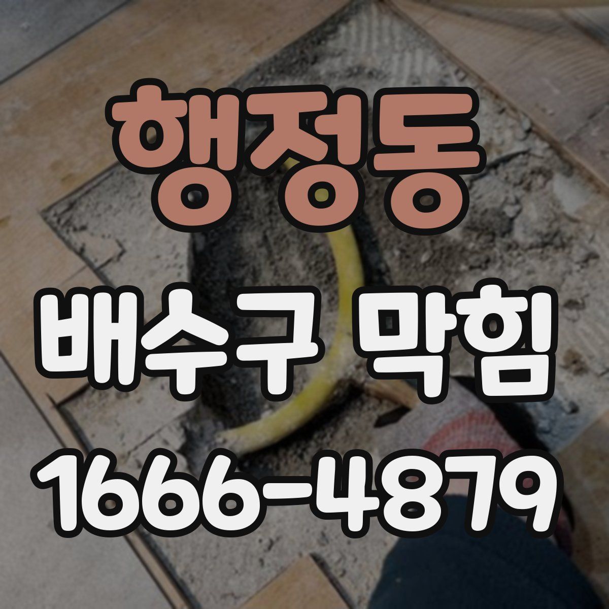 행정동 배수구 막힘
