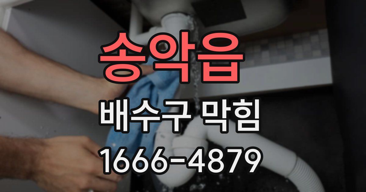 송악읍 배수구 막힘
