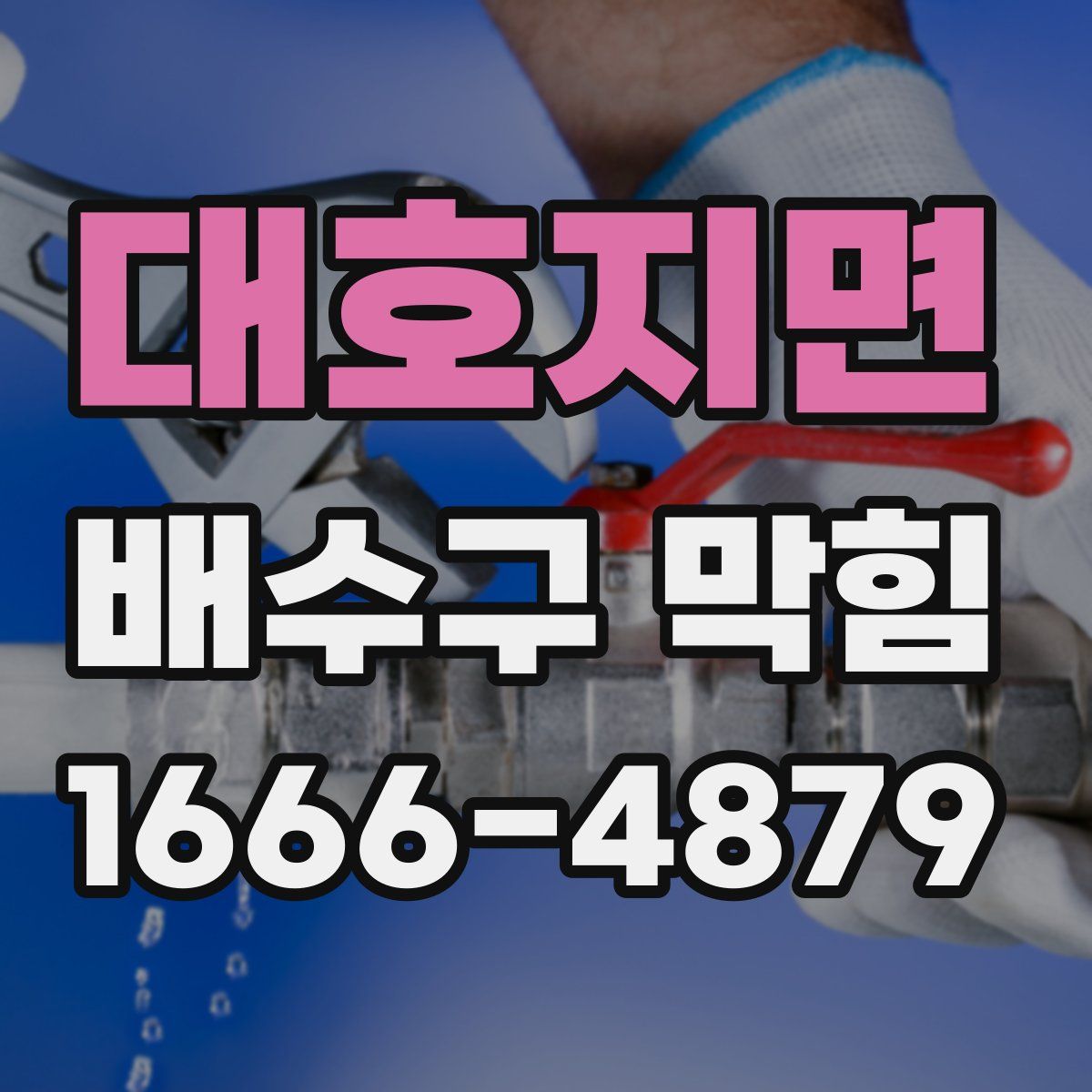 대호지면 배수구 막힘