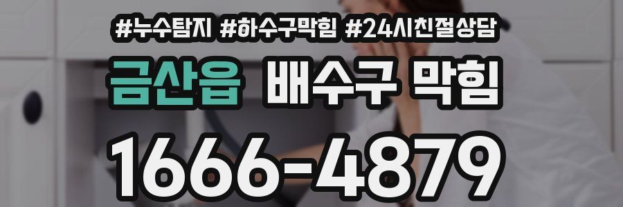 금산읍 배수구 막힘