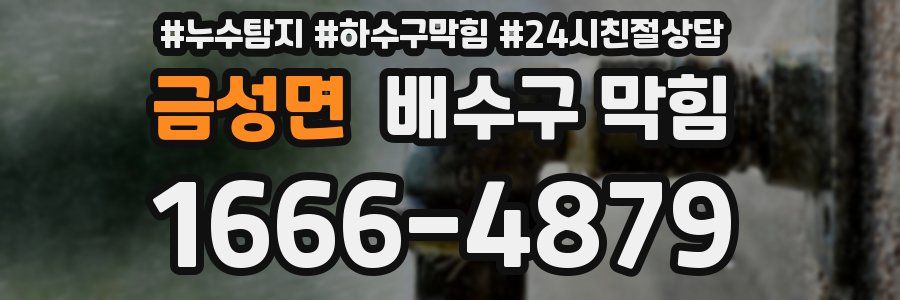금성면 배수구 막힘