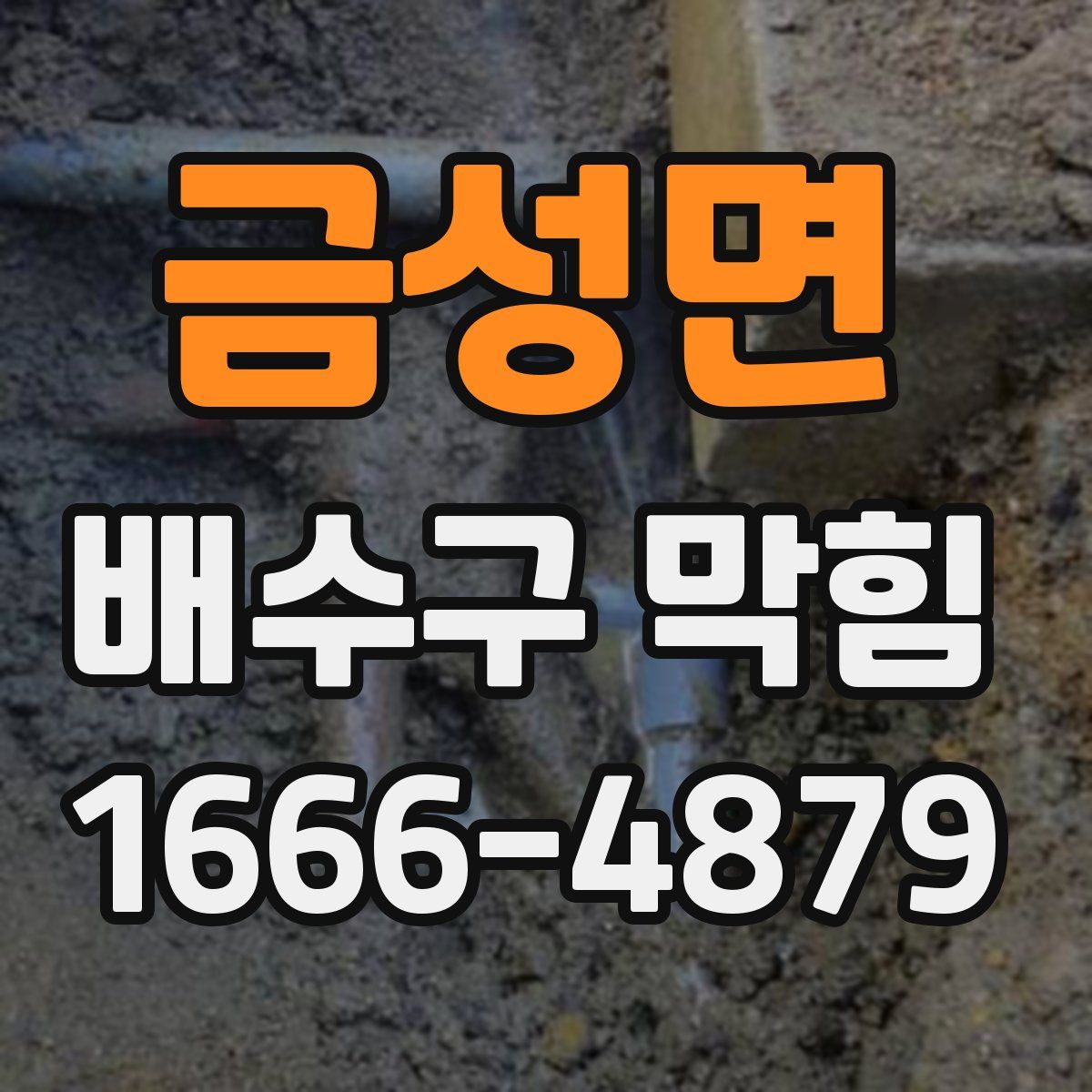 금성면 배수구 막힘