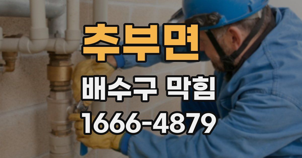 추부면 배수구 막힘
