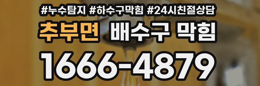 추부면 배수구 막힘