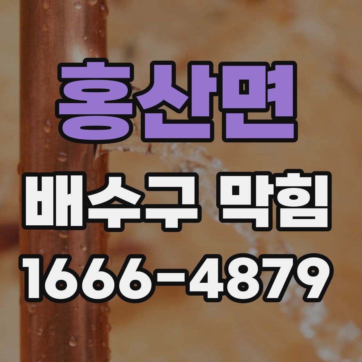 홍산면 배수구 막힘