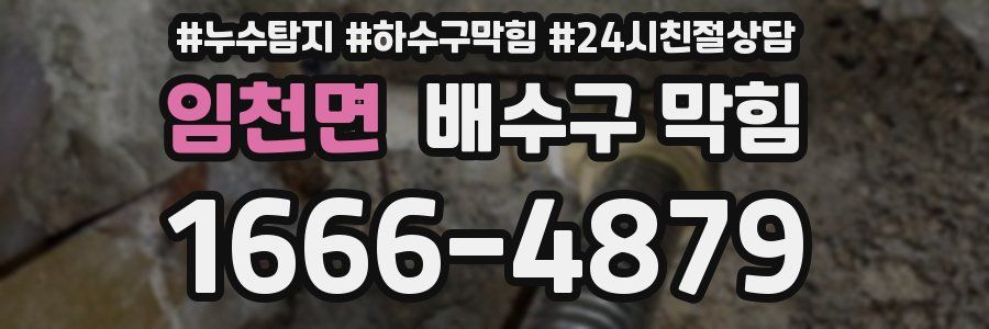 임천면 배수구 막힘