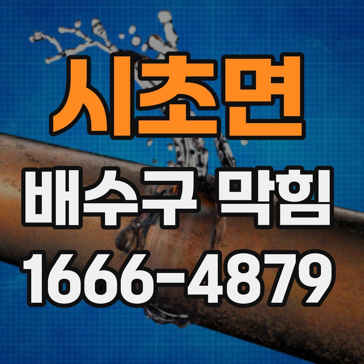 시초면 배수구 막힘