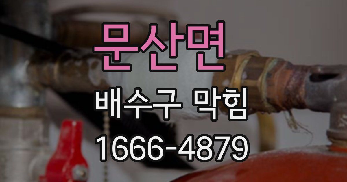 문산면 배수구 막힘