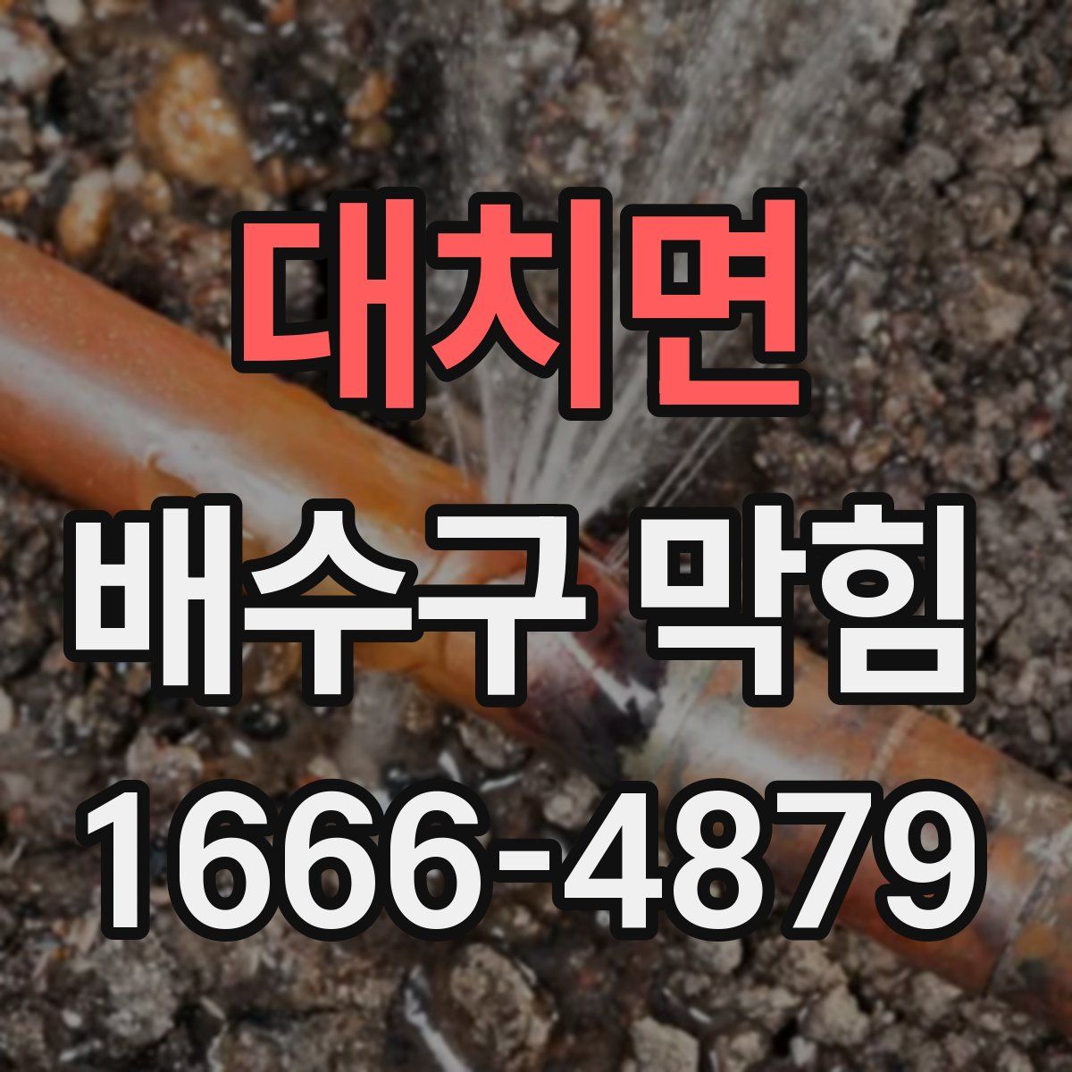 대치면 배수구 막힘