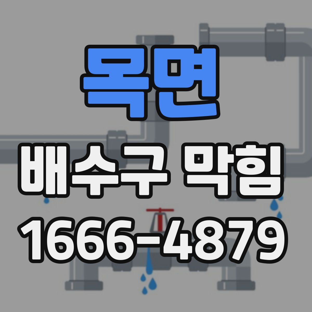 목면 배수구 막힘